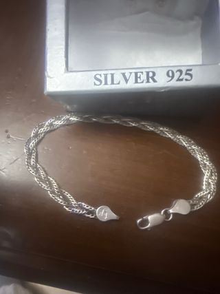 Pulsera Plata 925 Trenzada