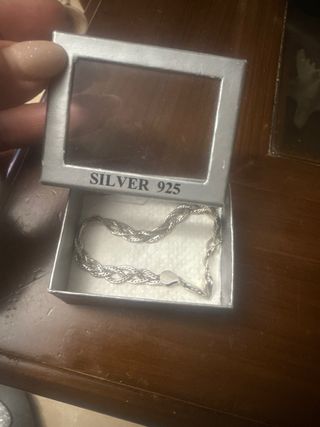 Pulsera Plata 925 Trenzada