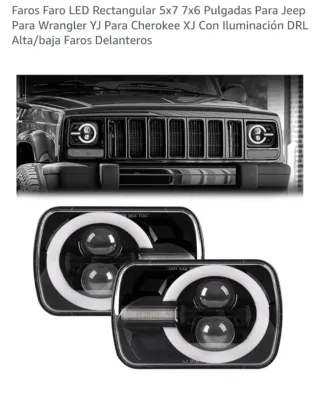 Faros LED Rectangulares 5x7/7x6 Jeep