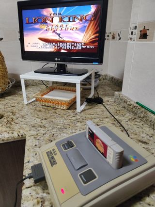 Super Nintendo Street Fighter II + Rey León