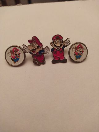 Lote 4 Pins Mario Bros Antiguos