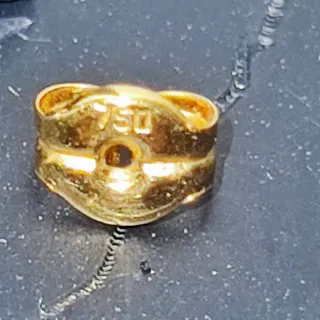 Pendientes oro 750  18k Perla Blanca