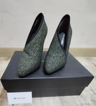 Zapatos de tacón United Nude Fold Lite Hi Olive.