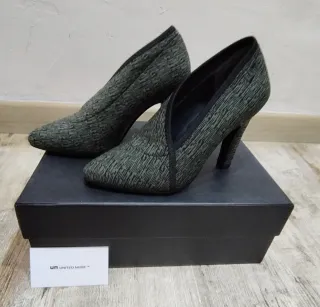 Zapatos de tacón United Nude Fold Lite Hi Olive.