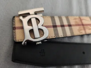 Cintura Burberry Check con logo BB