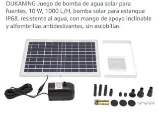 Bomba de agua solar OUKANING 10W