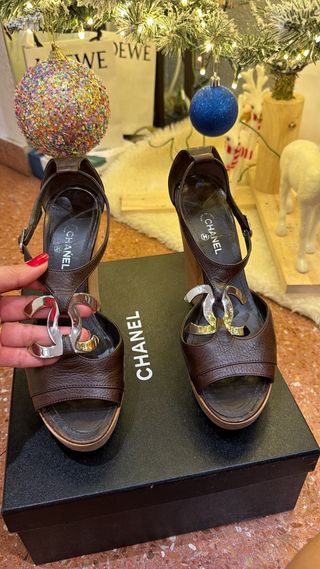 Zapatos Chanel Marrones