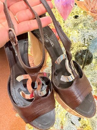 Zapatos Chanel Marrones