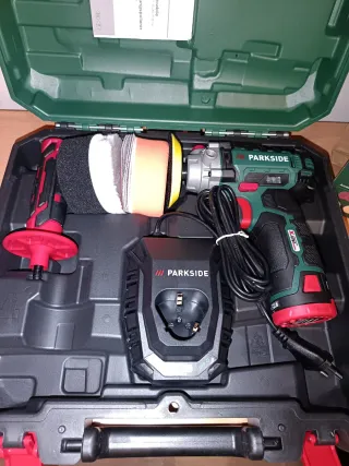 Pulidora Parkside 12V Recargable Completa