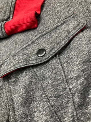 Felpa Adidas NBA Chicago Bulls Grigia Rossa