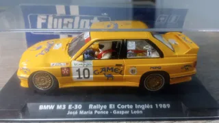 Coche de scalextric BMW M3 E30. Fly Slot