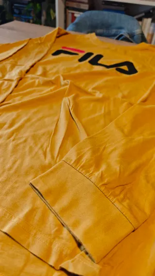 Camiseta Fila Manga Larga Mostaza