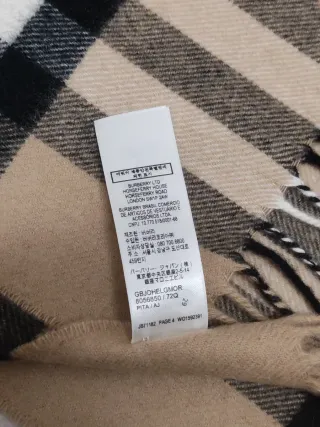 Bufanda Burberry Beige Multicolor