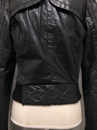 Giacca in pelle rossa taglia M