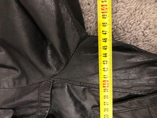 Giacca in pelle rossa taglia M