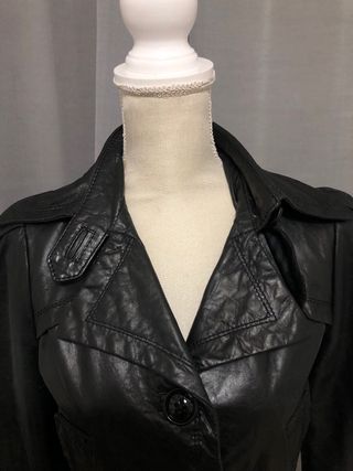 Giacca in pelle rossa taglia M