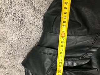 Giacca in pelle rossa taglia M