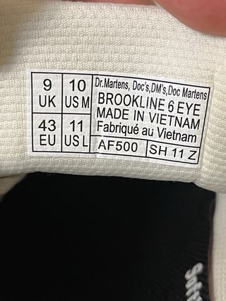 Dr. Martens Scarpe Beige/Bianche Tg 43