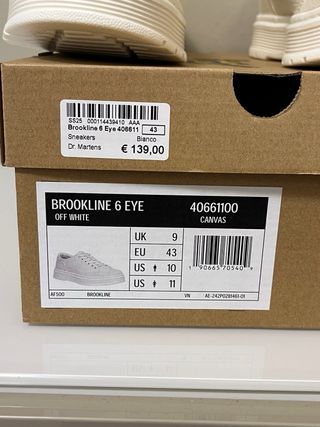 Dr. Martens Scarpe Beige/Bianche Tg 43