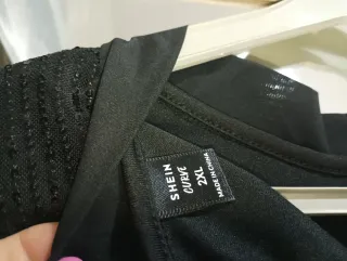 Vestido negro lentejuelas talla XXL