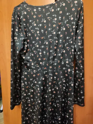 Vestito donna fantasia floreale verde