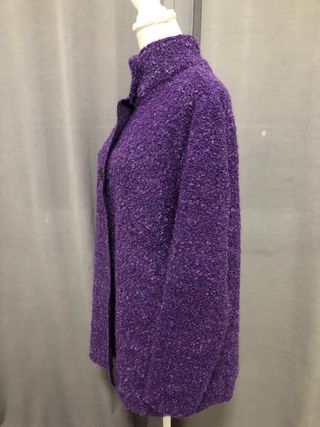 Cappotto Viola 100% Lana