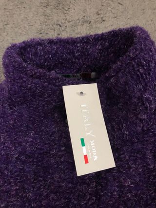 Cappotto Viola 100% Lana