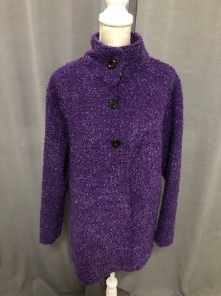 Cappotto Viola 100% Lana