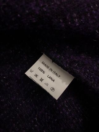 Cappotto Viola 100% Lana