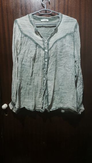 Camisa Margot verde talla única