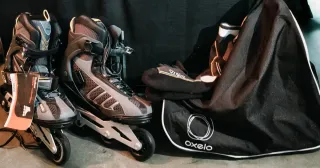 Patines TALLA 43 OXELO FIT5+ CALCETINES+BOLSA