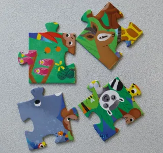 Puzzle Gigante 1-10 Jungla Animales