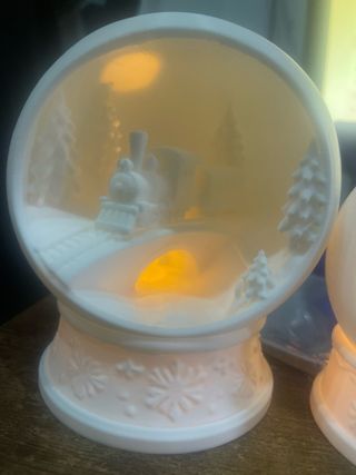 Decorazione Natale Globo Luminoso Treno