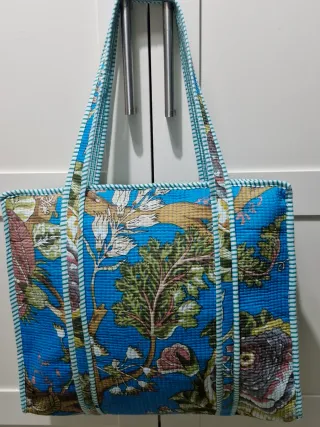 Precioso Bolso de asas. 100% Algodón acolchado.