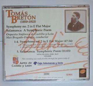 TOMÁS BRETÓN: SINFONÍA No 2 - SALAMANCA (1 CD)