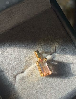 Colgante Plata Turmalina Sandía