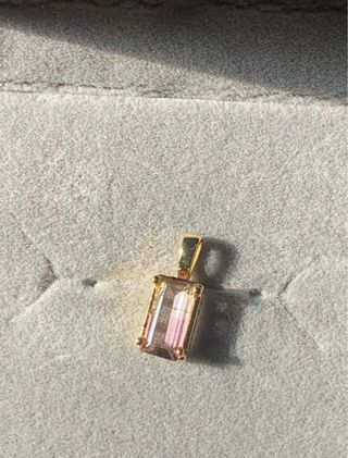 Colgante Plata Turmalina Sandía