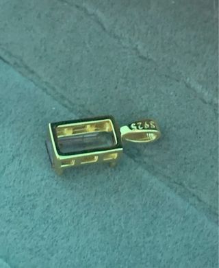 Colgante Plata Turmalina Sandía