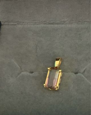 Colgante Plata Turmalina Sandía