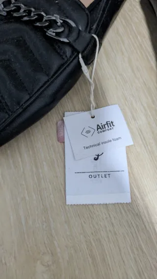 Manoletinas Stradivarius Negro Talla 38