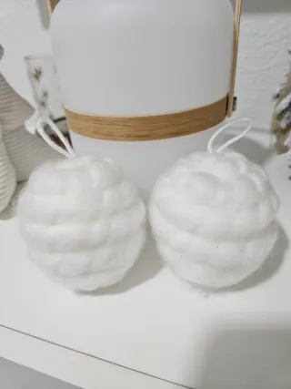 Adorno sfera in lana intrecciata Maison du Monde x2