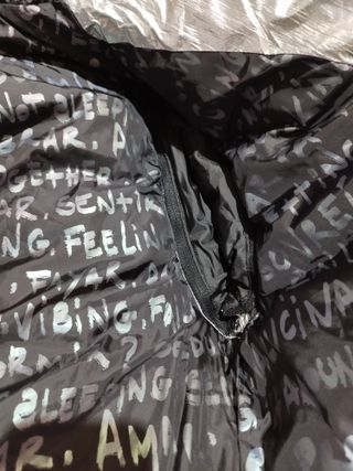 Chaqueta Desigual plateada acolchada