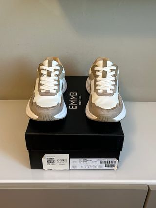 Scarpe sneakers Emme Marella beige/bianche tg 37