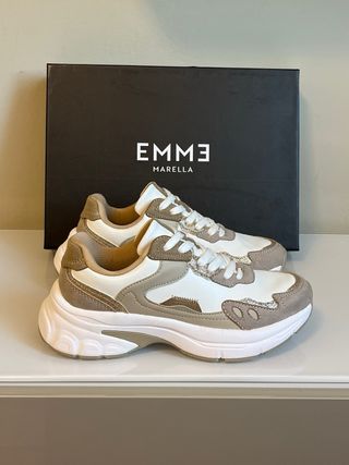 Scarpe sneakers Emme Marella beige/bianche tg 37