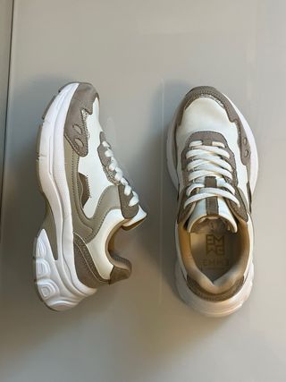 Scarpe sneakers Emme Marella beige/bianche tg 37