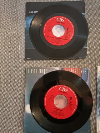 Alison Moyet lote de 4 singles vinilo 45 rpm 7"