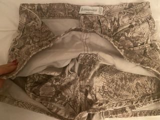 Falda pantalón estampado beige y marrón