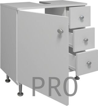 Piano basso per lavandino con cassetti