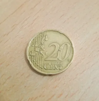 ERROR MONEDA 20 CENT EURO AÑO 2004