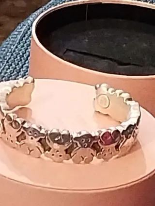 Pulsera Tous Ositos Plata Rígida